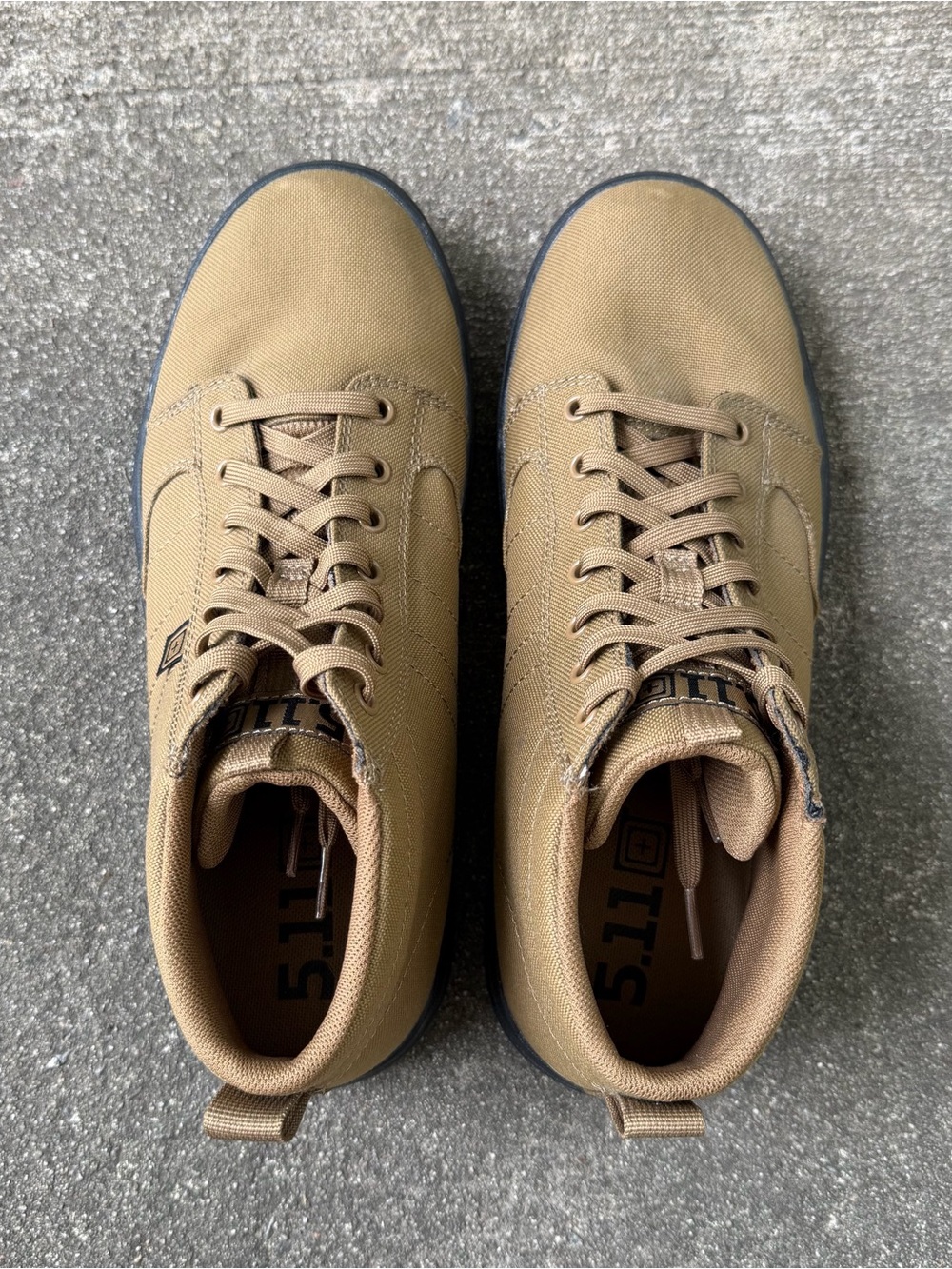 5.11 Tactical Foley Mid Top Shoes Men’s Size 12 Dark Coyote Everyday Outdooor - Picture 8 of 10